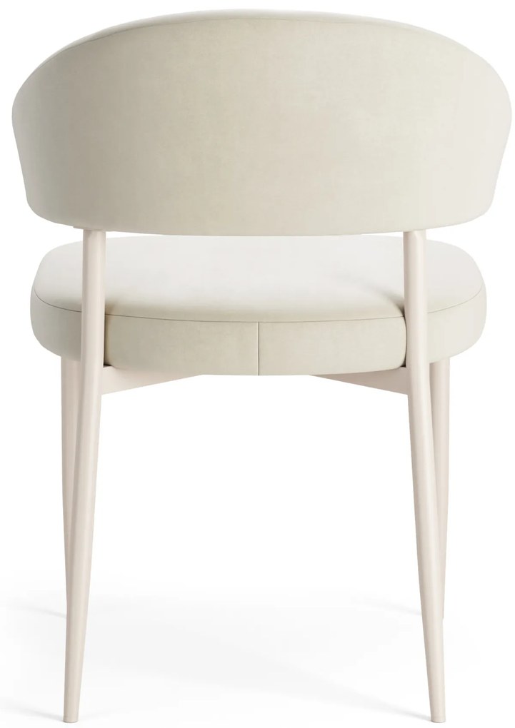 MAZZONI EXPORT IRIS Bej nisip (material Victoria A80)/cadru bej - SCAUN MODERN TAPIȚAT PENTRU SALON/SUFRAGERIE BOHO