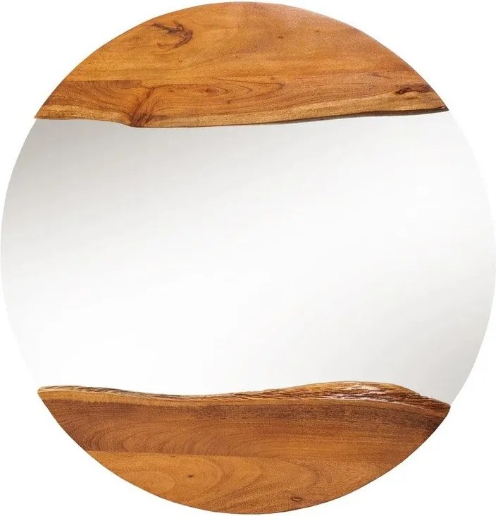 Oglinda decorativa cu margini din lemn Mirror 100cm