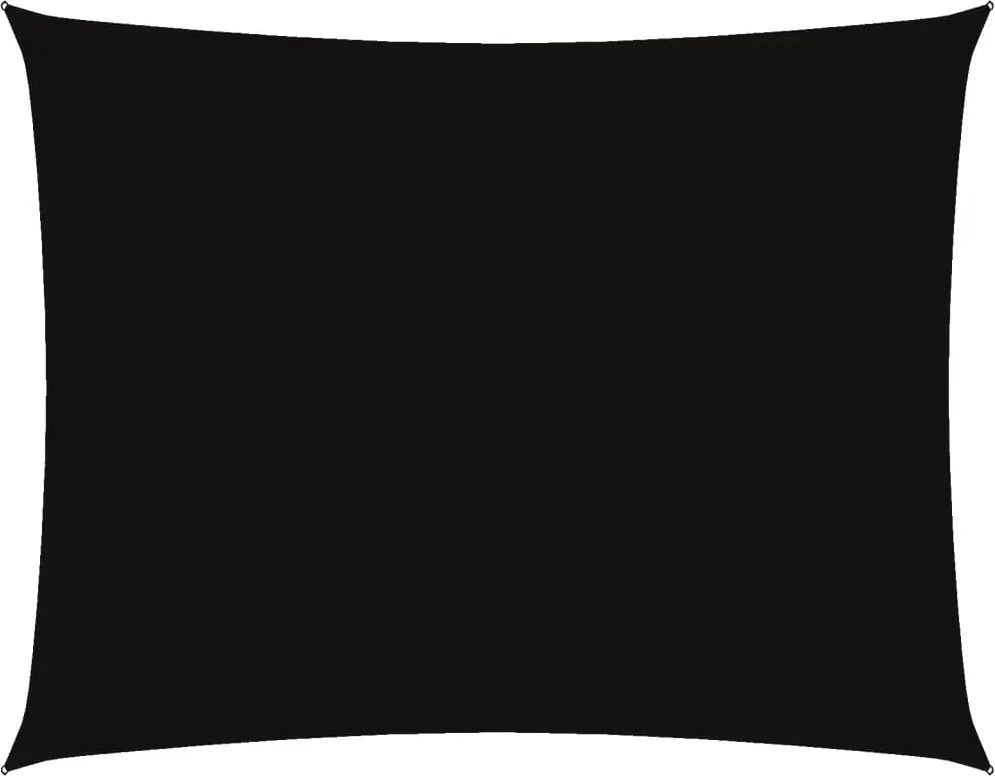 vidaXL Pânză parasolar, negru, 5x7 m, țesătură oxford, dreptunghiular