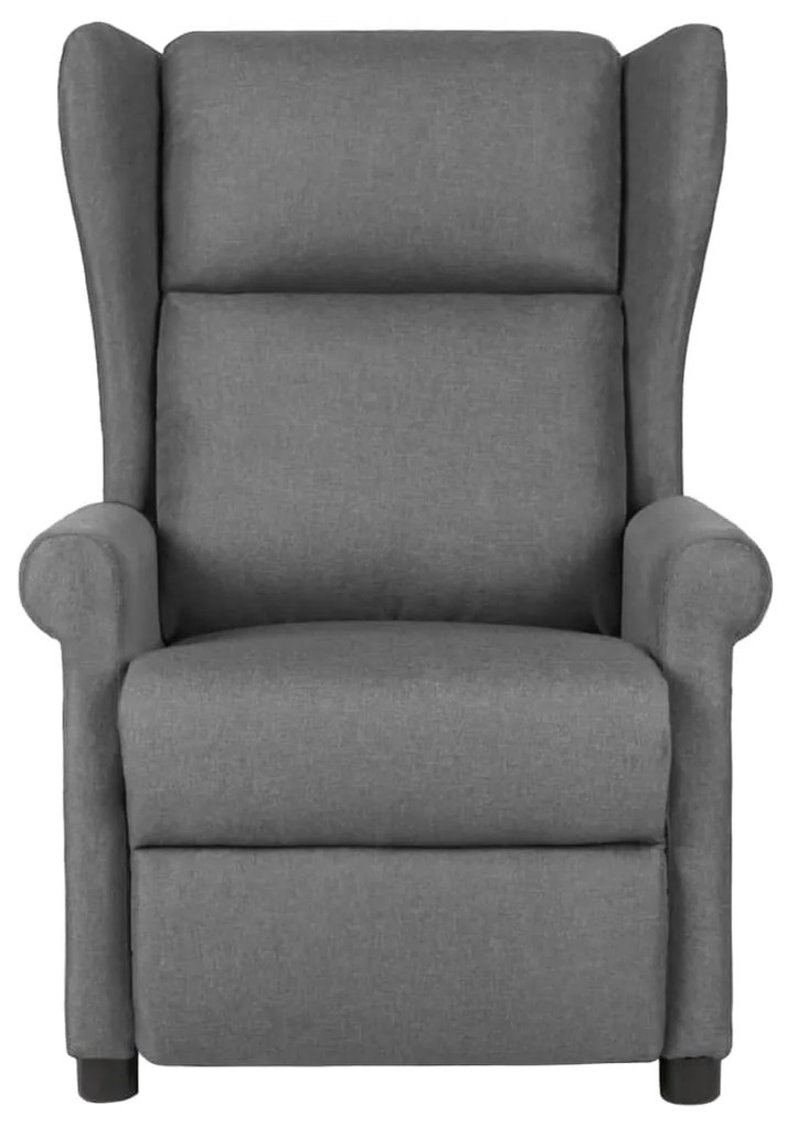 329649 vidaXL Fotoliu de masaj, gri deschis, material textil