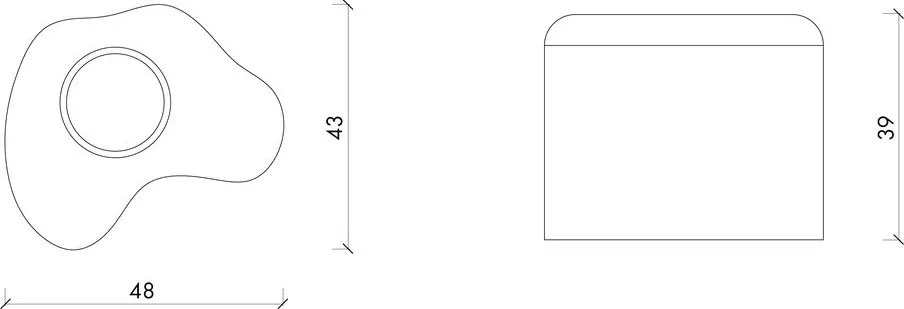 Suport pentru periuța de dinți argintiu din metal Mis – noo.ma