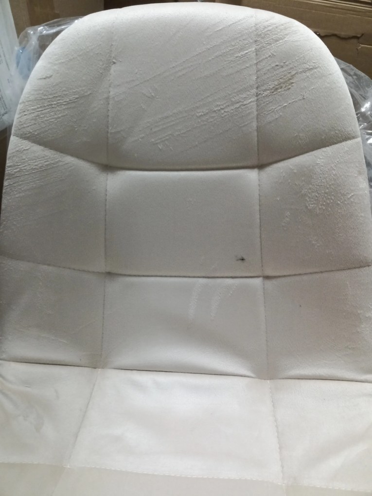 OFERTA Scaun de sufragerie din catifea bej BORA II. calitate secundara