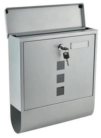 Cutie poștală argintie 34x30,7 cm