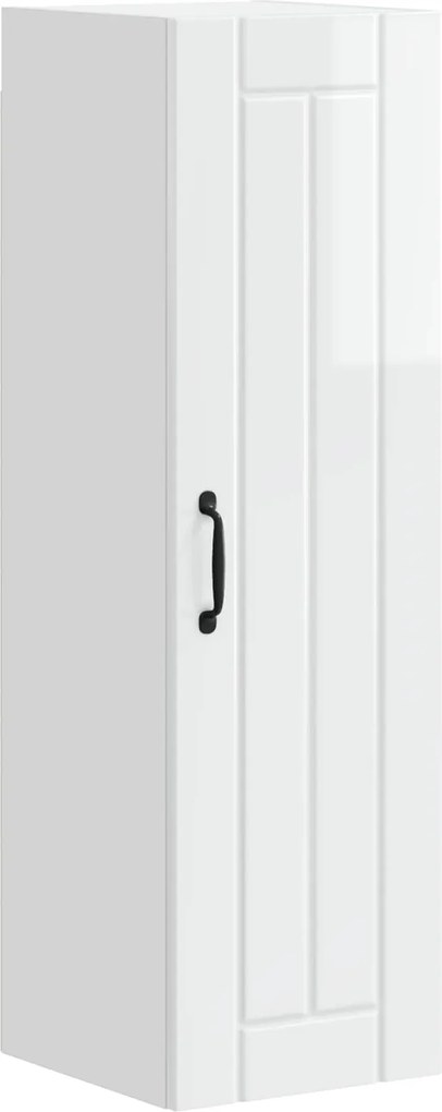 vidaXL Dulap de bucătărie Alb lucios 30 x 31 x 100 cm Lemn compozit