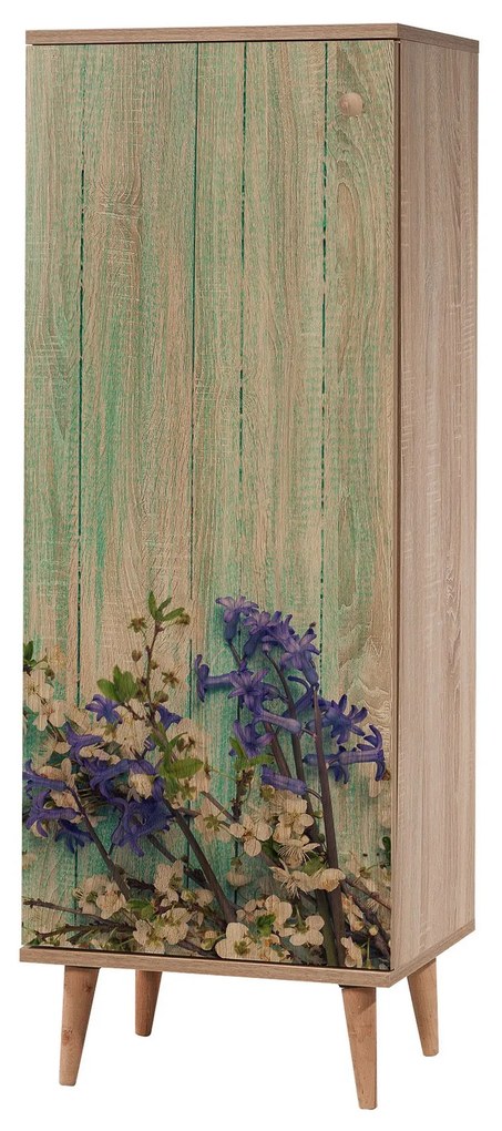 Mobilier pentru hol Feliz 727 (Stejar sonoma + Albastru închis). 1089413
