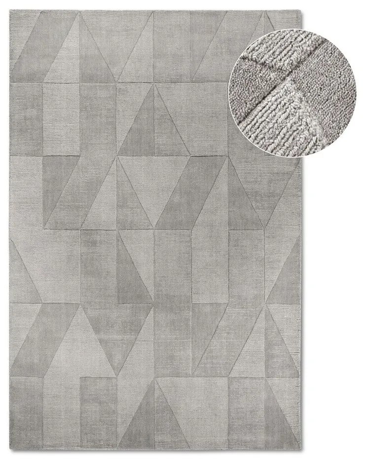 Covor gri țesut manual din lână 160x230 cm Ursule – Villeroy&amp;Boch