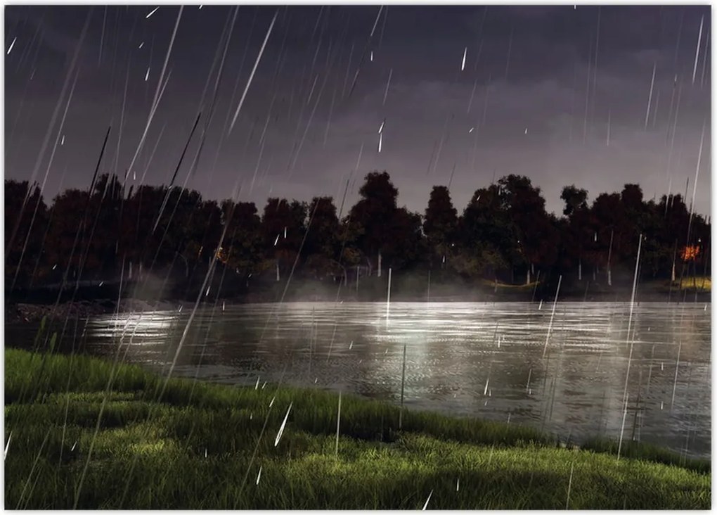 Tablou - Seara ploioasă (70x50 cm)