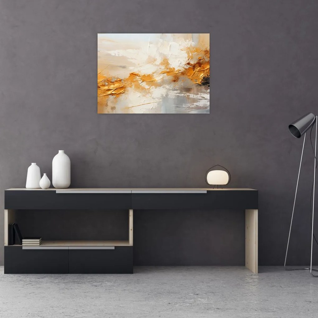 Tablou - Textura aurie (70x50 cm)
