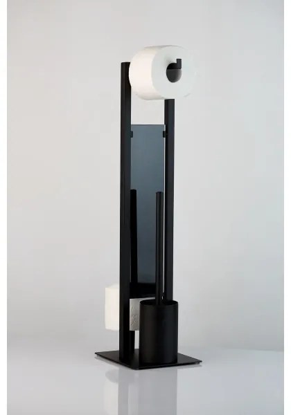 Perie WC WENKO RIVALTA 23708100, 18x70 cm, neagră