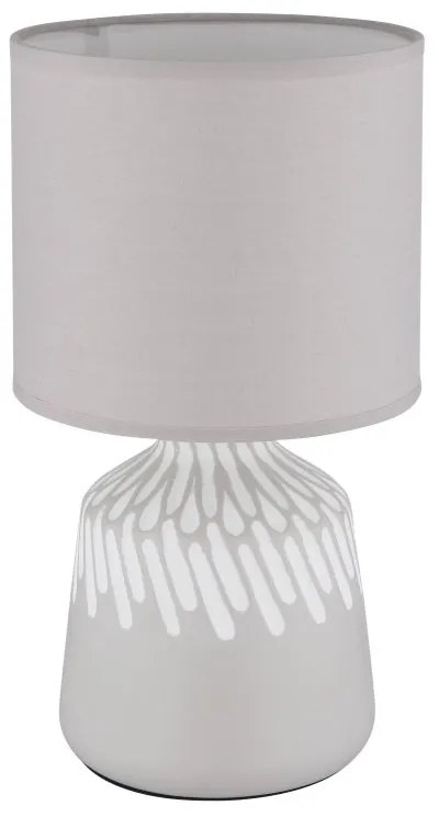 Lampa de masa ceramica cenusie RELA