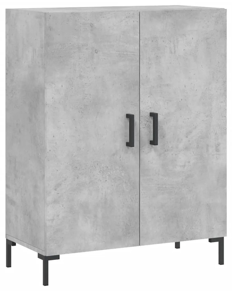 827728 vidaXL Dulap, gri beton, 69,5x34x90 cm, lemn compozit