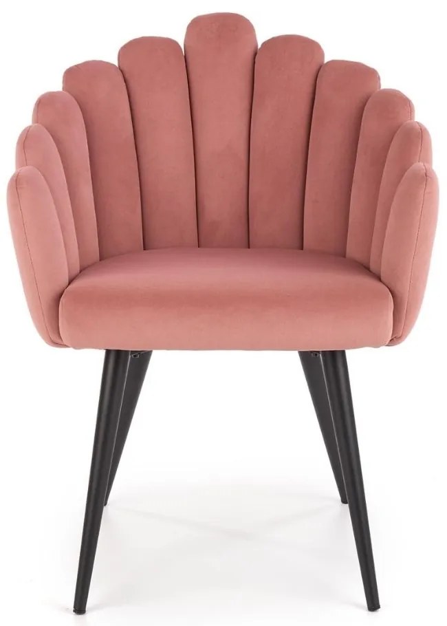 Scaun de bucaterie Yara, roz/negru