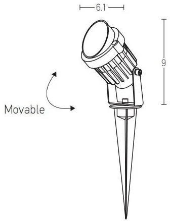 Lampă LED de exterior LED/5W/230V IP65 antracit Zambelis E153