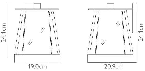 Aplică de exterior WALKER 1xE27/100W/230V IP44 Elstead HK-WALKER2-S