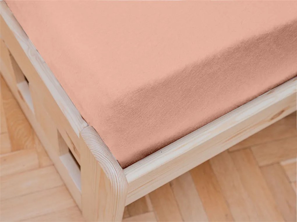Cearsaf jersey Culoare roz deschis, 90 x 200 cm LA REDUCERE