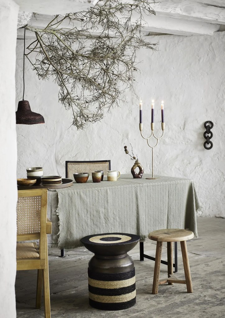 Set 4 căni din ceramică stoneware cu glazură reactivă, D8×H8 cm, „Calma"