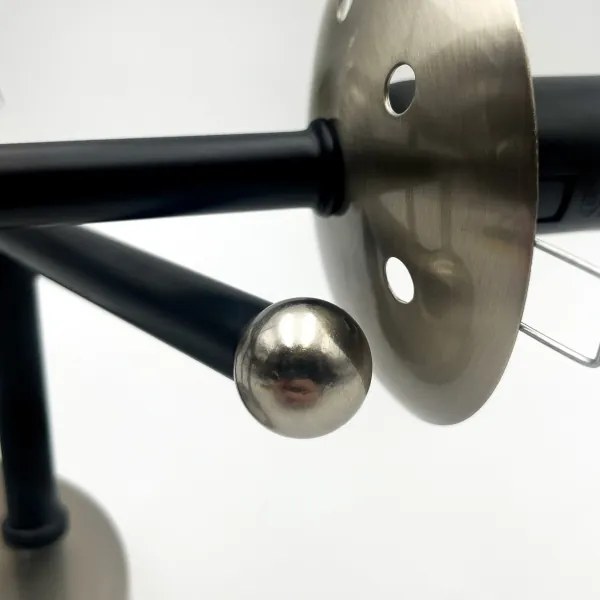 Lustră aplicată MALENA 3xE14/5W/230V negru/gri