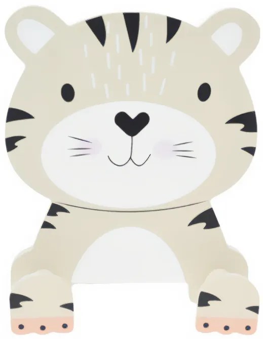 Umeraș pentru haine în camera copilului, animal cu lăbuțe, 14 x 4,5 x 17 cm