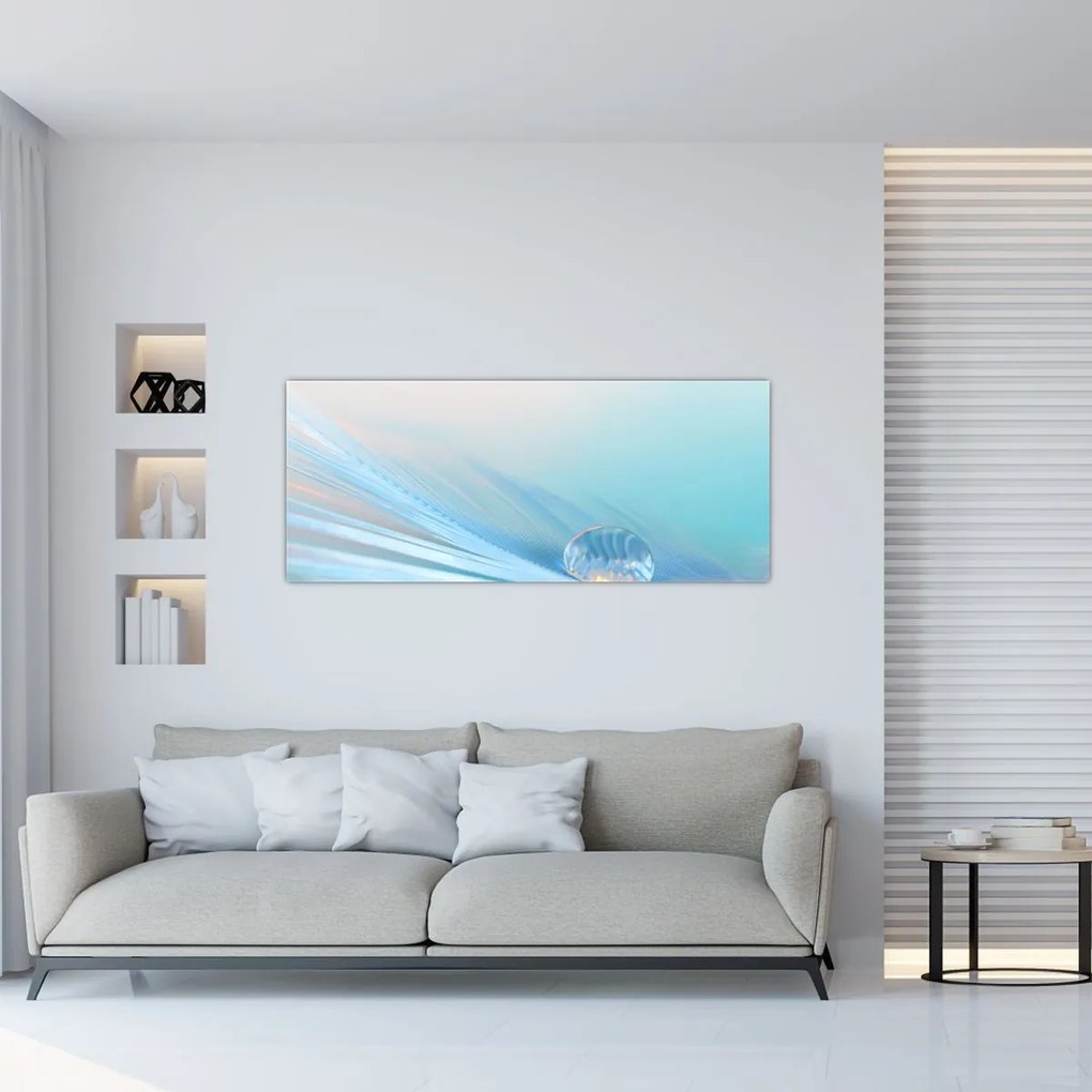 Tablou - Picătură albastră (120x50 cm)