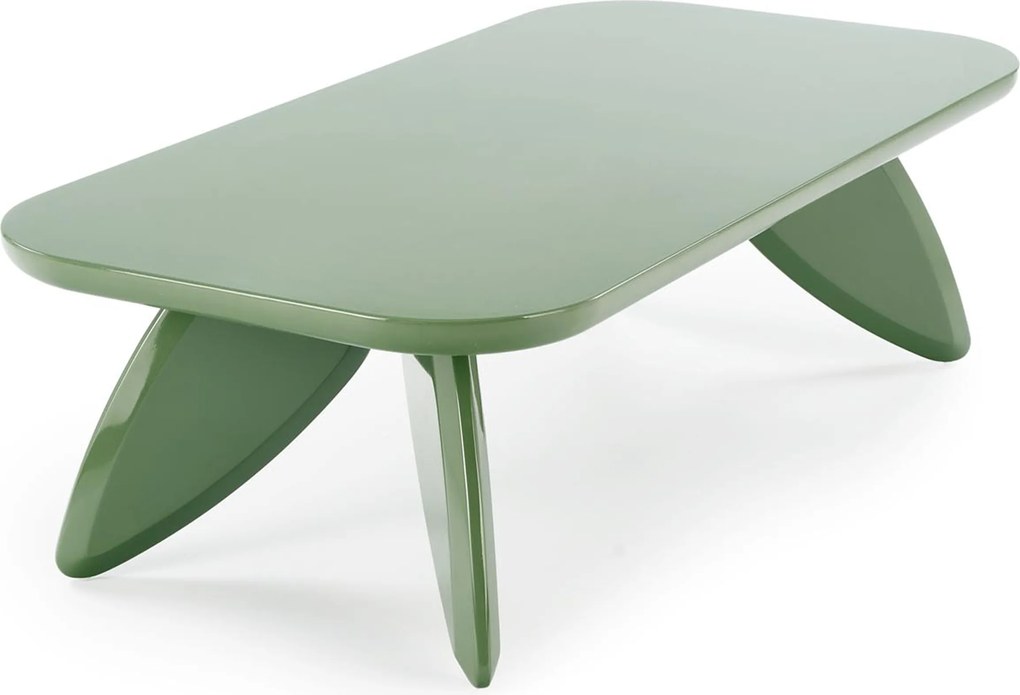 Măsuță de cafea dreptunghiulară Lumis 120 cm - verde