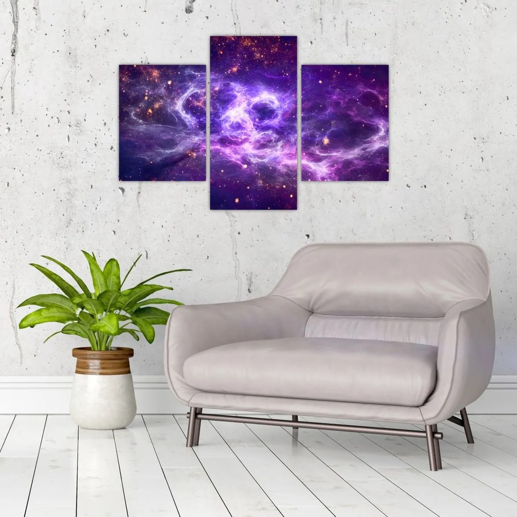 Tablou - Universul violet (90x60 cm)
