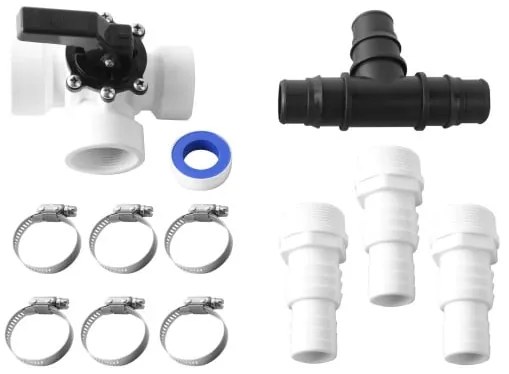 Deuba Set de bypass piscina 12 buc