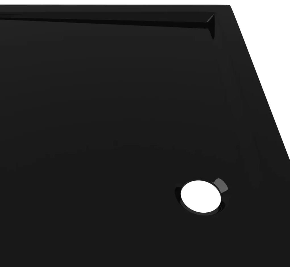 Cadita de dus dreptunghiulara din ABS, negru, 80x120 cm Negru, 80 x 120 cm