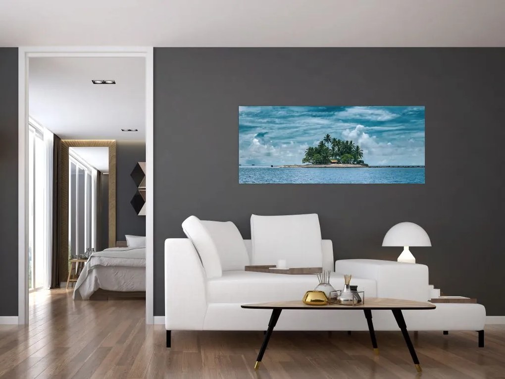 Tablou insula în mare (120x50 cm)