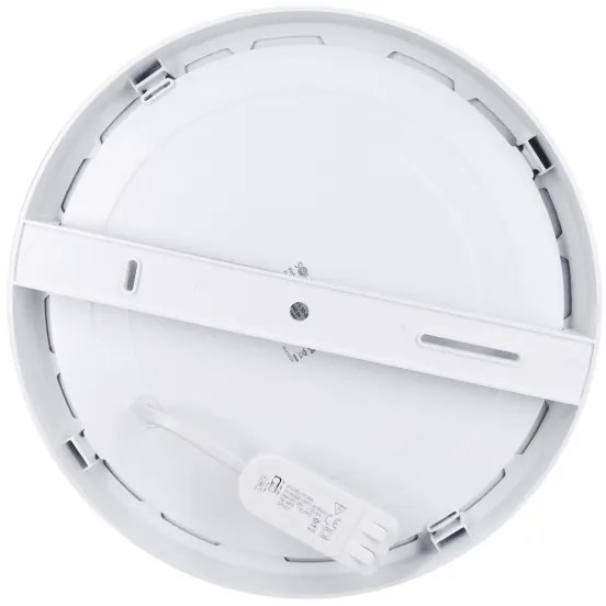 Solight WD244-S - Panou LED 2 în 1 24W/230V 3000/4000/6000K Ø 30 cm IP54 argintiu