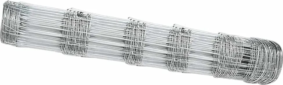 vidaXL Gard pentru câmp Argintiu 25 x 0,8 m Oțel galvanizat