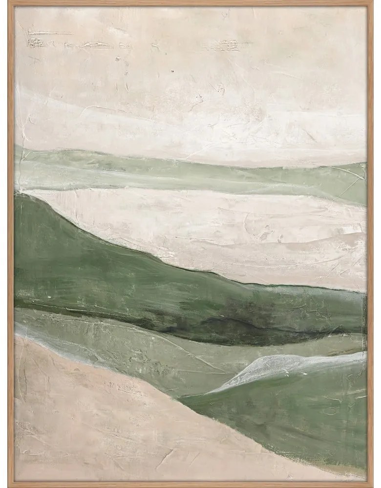 Tablou pictat manual 90x120 cm Green Field – Malerifabrikken