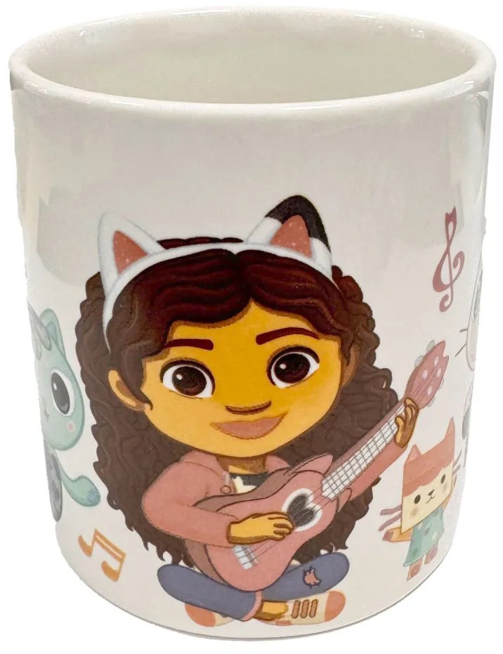 Gabby&#039;s Dollhouse Music cană din porțelan 235 ml (8 oz) în cutie de cadou