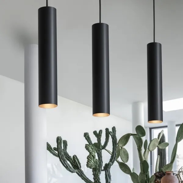 Ideal Lux - Pendul LED LOOK, 1x GU10/7W/230V, CRI 90, Ø 6 cm, negru