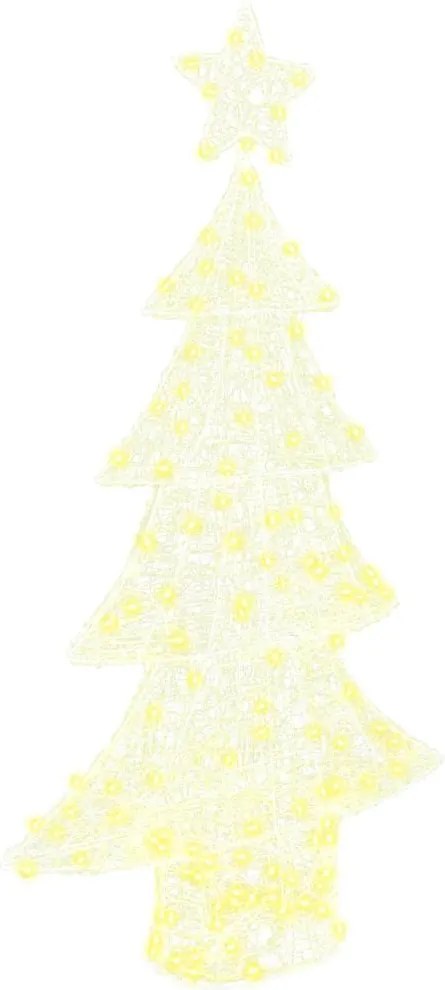 vidaXL Brad de Crăciun cu 160 LED Alb cald 150 cm Acril