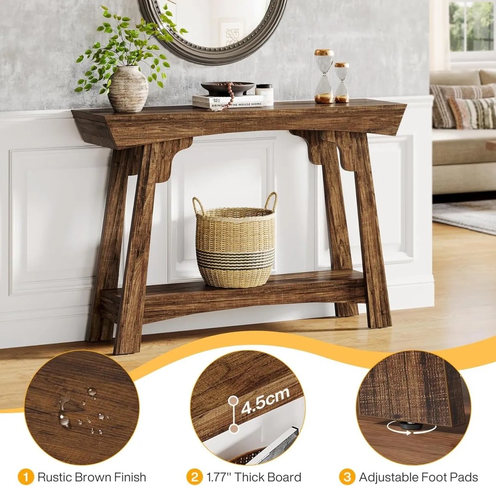 MAM16 - Masa Consola, 105 cm, masuta hol, living, dining, dormitor - Maro