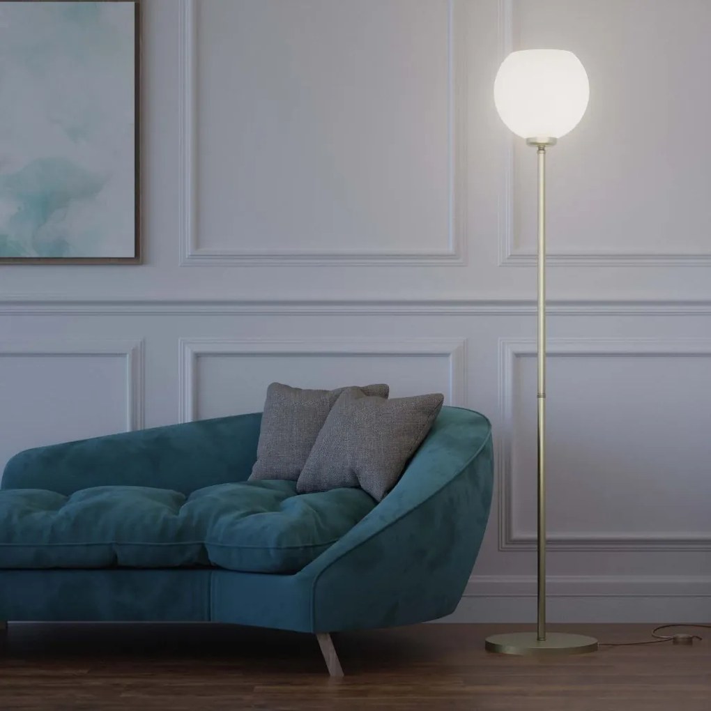 Lampadar, Lampa de podea din alama Globe