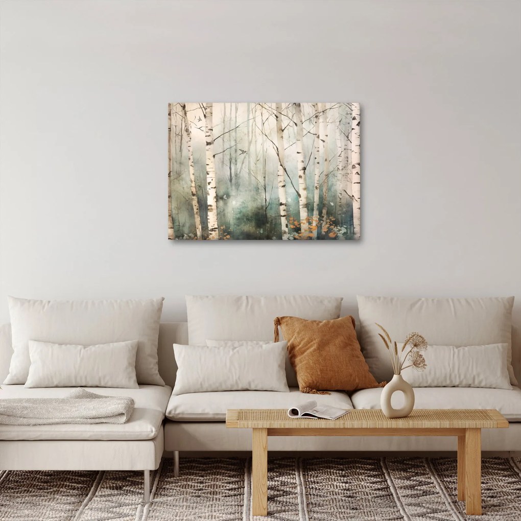 Tablou - Desenarea unui model de pădure (70x50 cm)