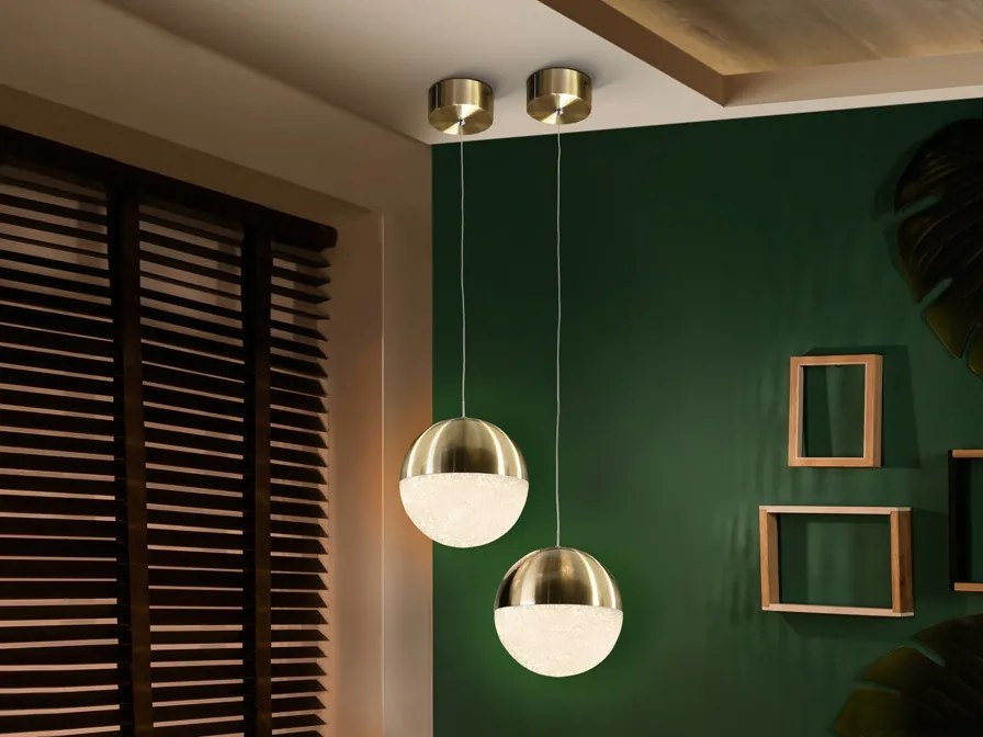 Pendul LED modern Sphere 20 alama satinata SV-793407