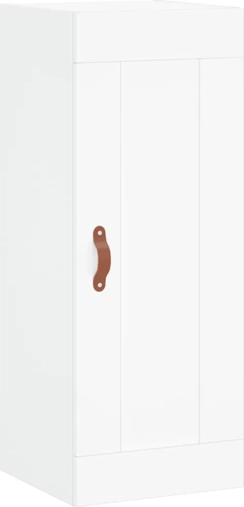 vidaXL Dulap de perete, alb, 34,5x34x90 cm, lemn prelucrat