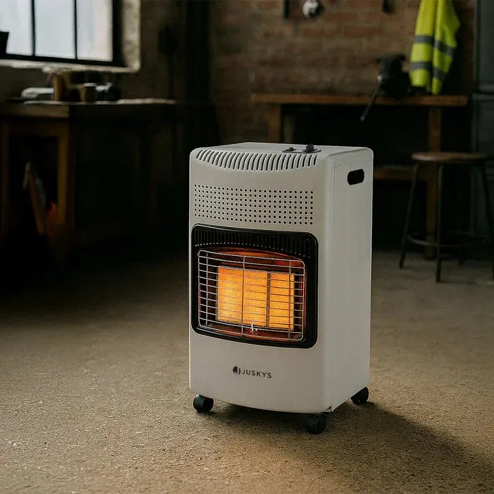 Juskys Încălzitor pe gaz 42x36x73 cm - alb