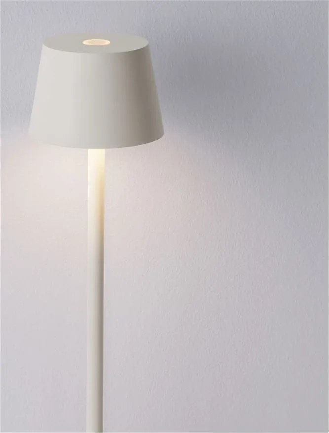 Veioza/Lampa de masa LED portabila exterior IP54 DECK alb