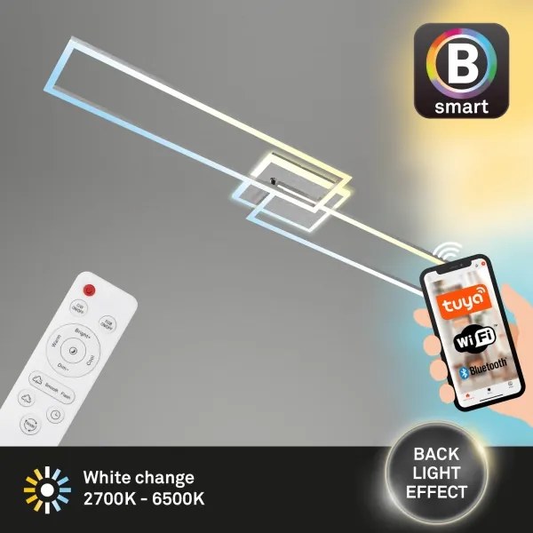 Lustră LED dimabilă aplicată FRAME 2xLED/20W/230V Wi-Fi Tuya Brilo + telecomandă