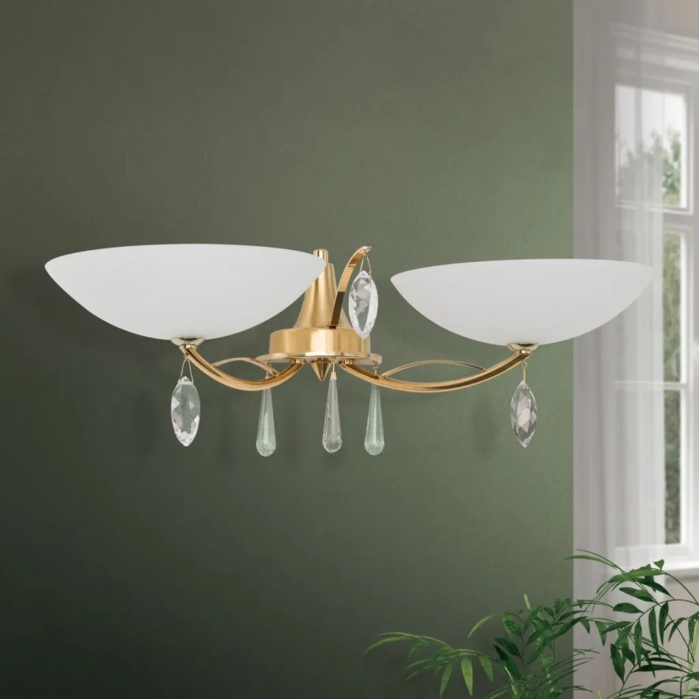 Aplica de perete OPALDESIGN, auriu mat