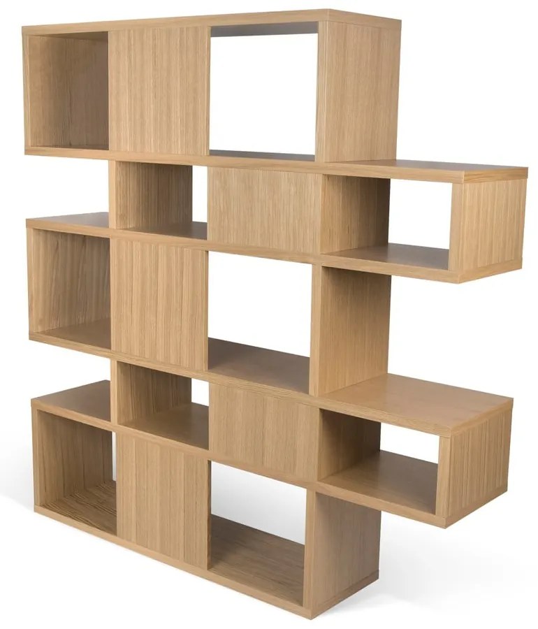 Bibliotecă în decor de stejar TemaHome London, 34 x 160 cm