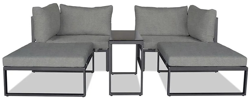 Set mobilier de grădină Adicionales (antracit + gri deschis) (pentru 4 persoane). 1121228