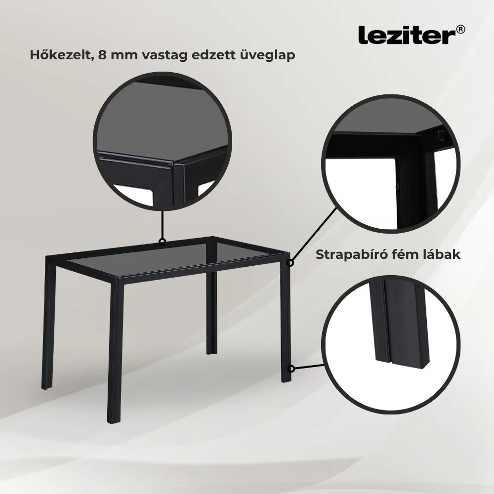Rowan 4+1 set de sufragerie gri-gri