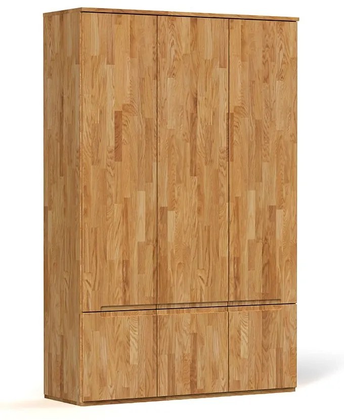 Dulap de stejar 135x206 cm Vento 3 - The Beds