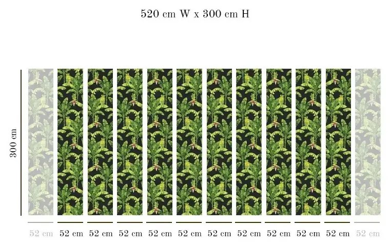 Tapet VLAdiLA Banana leaf 520 x 300 cm