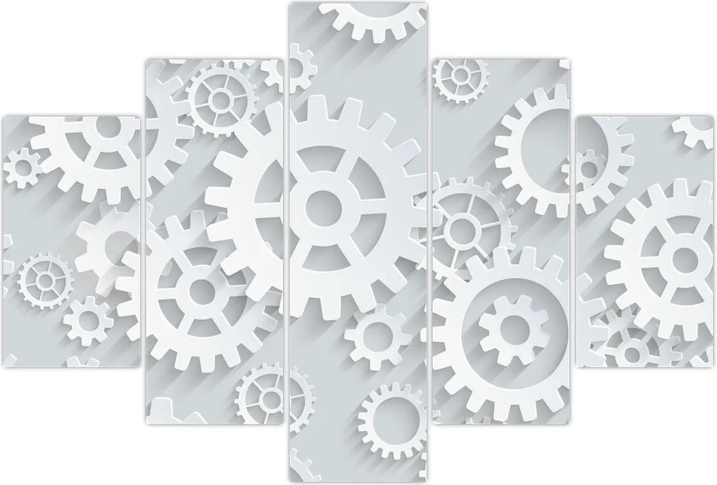 Tablou - Roți dințate (150x105 cm)