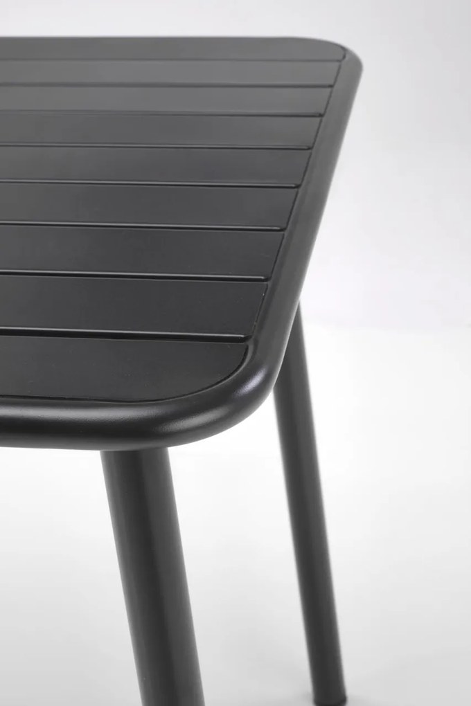 Masa patrata Bosco neagra L70 cm